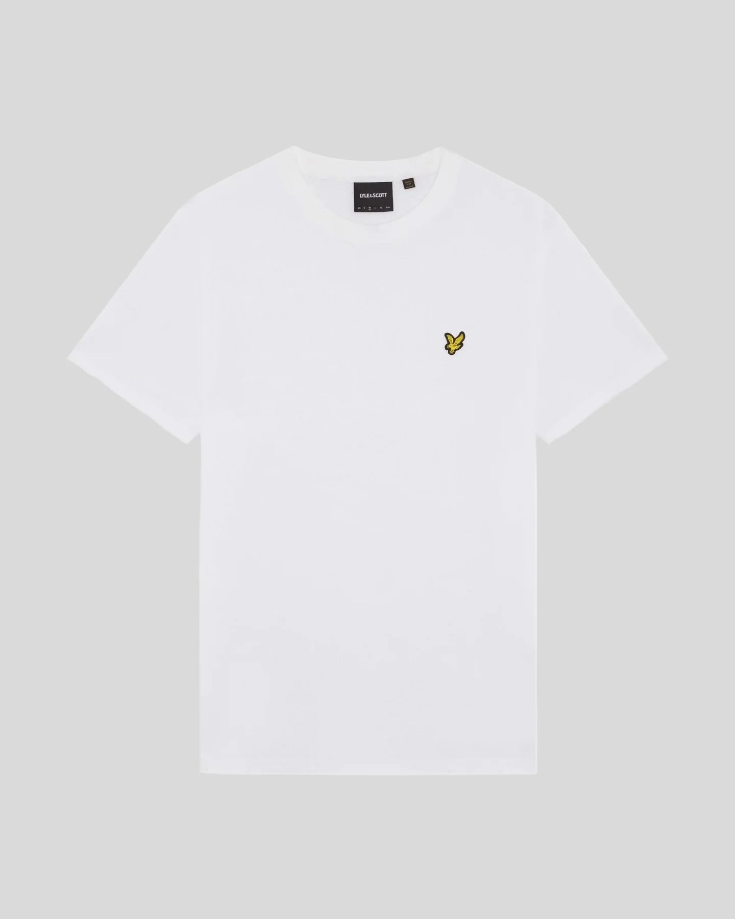 Lyle & Scott · T-Shirt uomo relaxed cotone Jacquard bianco