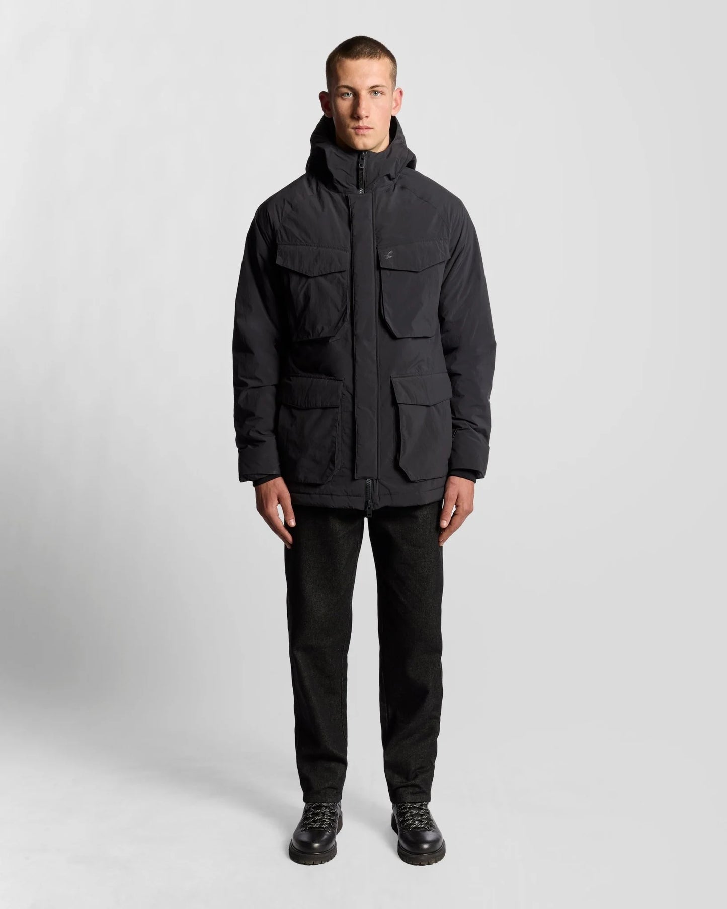 LYLE & SCOTT Parka Uomo in Nylon nero