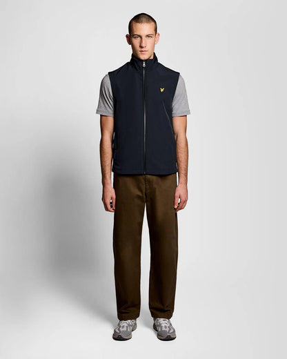 Lyle & Scott · Gilet uomo softshell zip blu