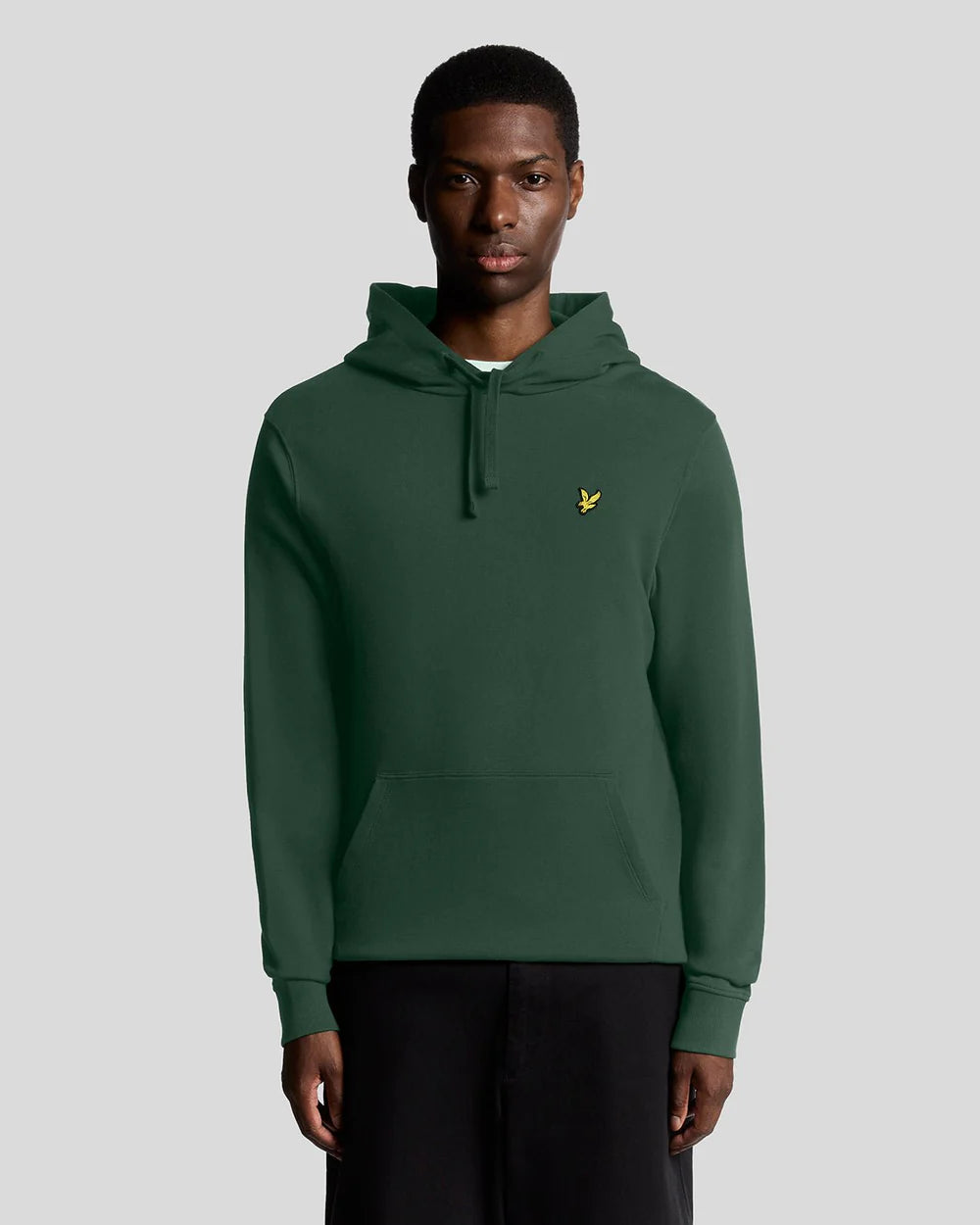 LYLE & SCOTT Felpa Uomo con cappuccio in cotone loopback Verde