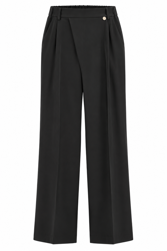 Rebeka Ross · Pantalone donna con piega nero