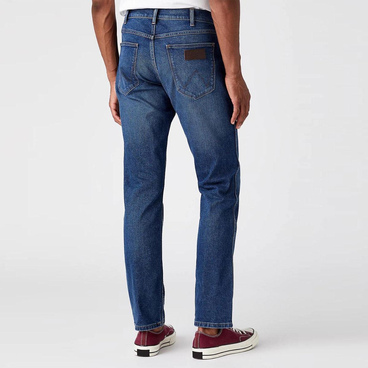 WRANGLER Jeans Uomo Regular Straight denim Blue Arcade “Greensboro”