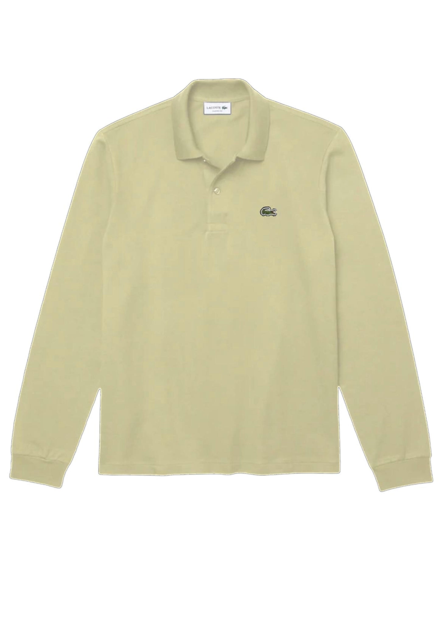 Lacoste · Polo uomo manica lunga piqué verde