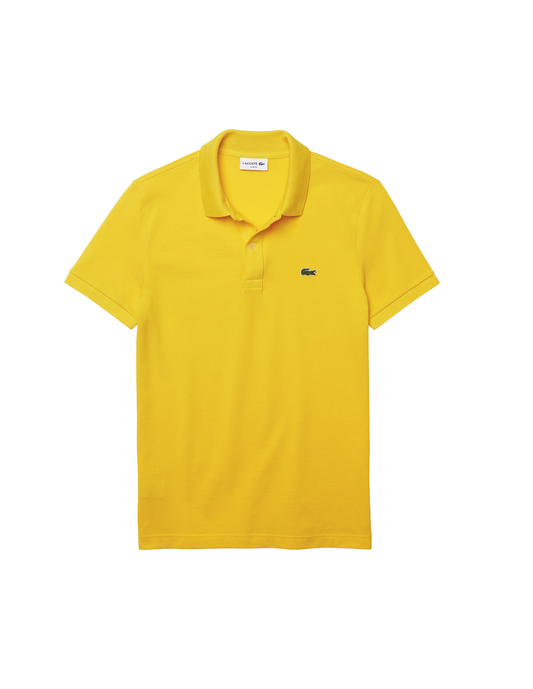 Lacoste Polo Uomo Slim Fit Piqué Manica Corta Giallo