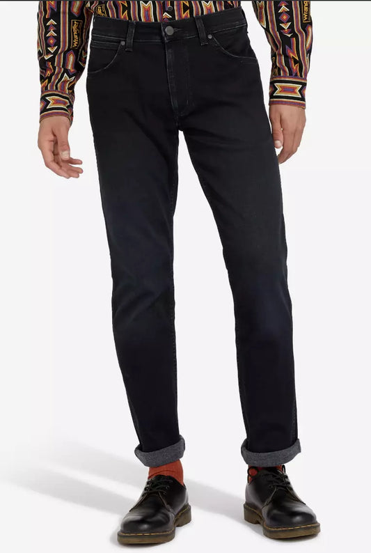 WRANGLER Jeans Uomo Regular Straight denim Fuzzed Out “Greensboro”