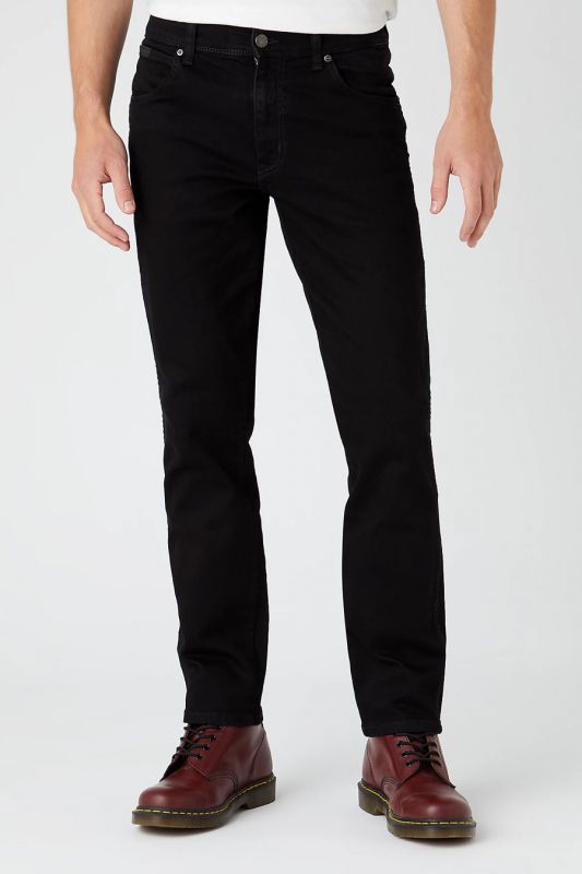 WRANGLER Jeans Uomo Authentic Slim denim Black Valley “Texas”