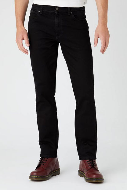 WRANGLER Jeans Uomo Authentic Slim denim Black Valley “Texas”
