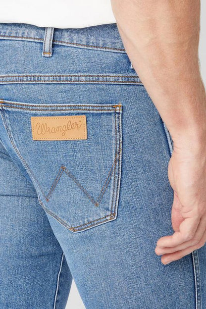 Wrangler · Jeans Larston uomo slim tapered blu chiaro