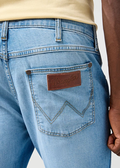 WRANGLER Jeans Uomo Regular Straight denim Slate Shade “Greensboro”
