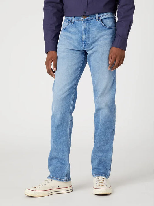 WRANGLER Jeans Uomo Regular Straight denim Cool Twist “Greensboro”