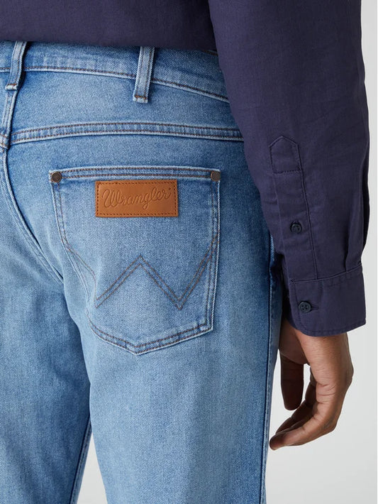 WRANGLER Jeans Uomo Regular Straight denim Cool Twist “Greensboro”