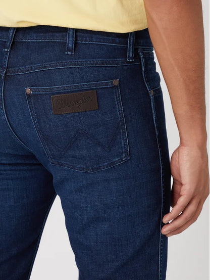 Wrangler · Jeans Larston uomo slim tapered blu scuro