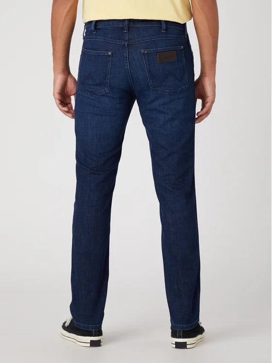 Wrangler · Jeans Larston uomo slim tapered blu scuro