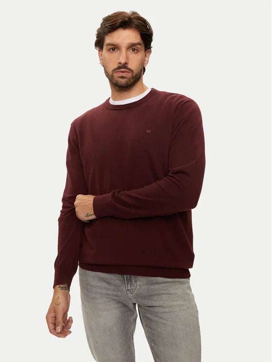 WRANGLER Maglione Uomo girocollo cotone misto lana “Crew Knit”