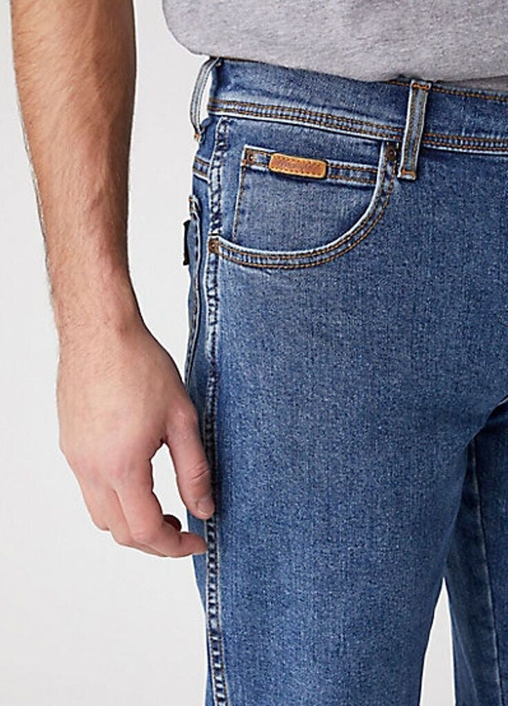 WRANGLER Jeans Uomo Authentic Slim denim Stone Wash “Texas”