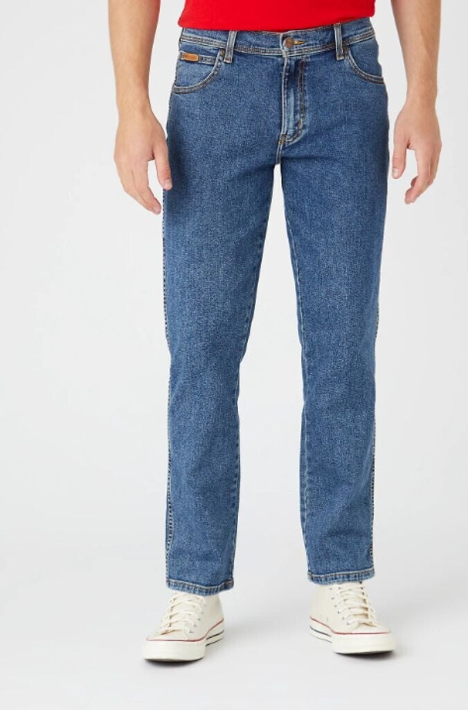 WRANGLER Jeans Uomo Authentic Slim denim Stone Wash “Texas”